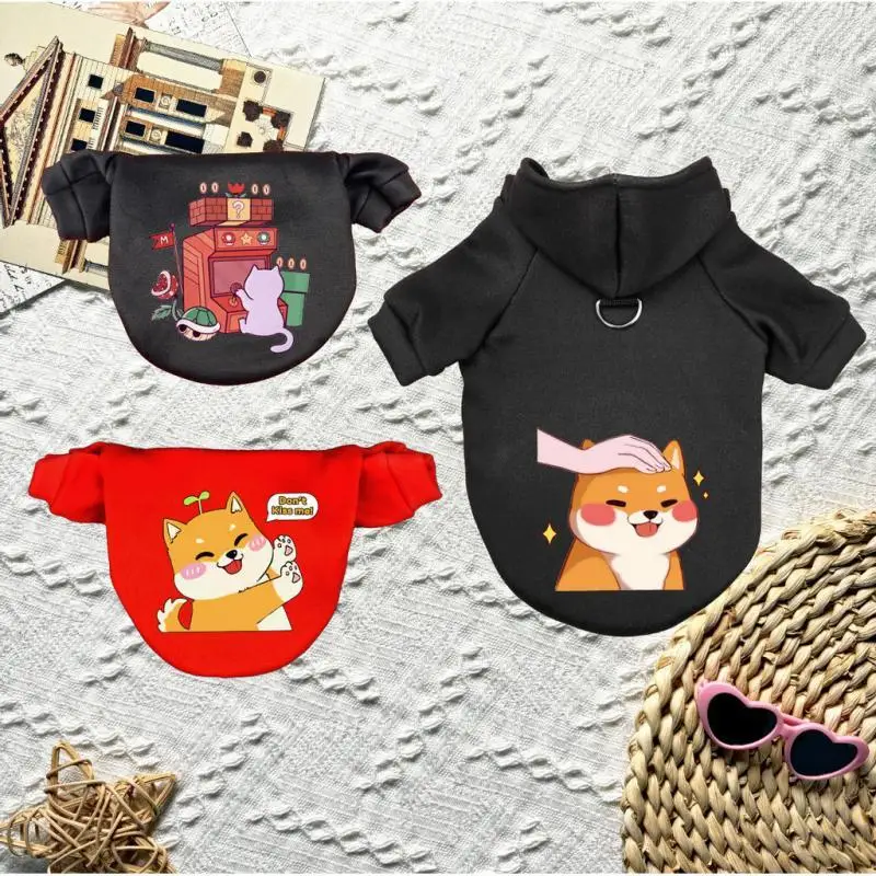 

Autumn/Winter Warm Hoodie Cartoon Printed Pet Clothes Cat/Dog Cute Sweatshirt