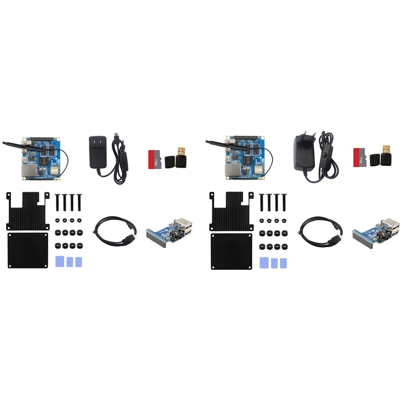 

Top Deals For Orange Pi Zero 2 Development Board Kit+Expanding Board+Shell+HD Cable+32G TF Card+Card Reader+Power Adapter