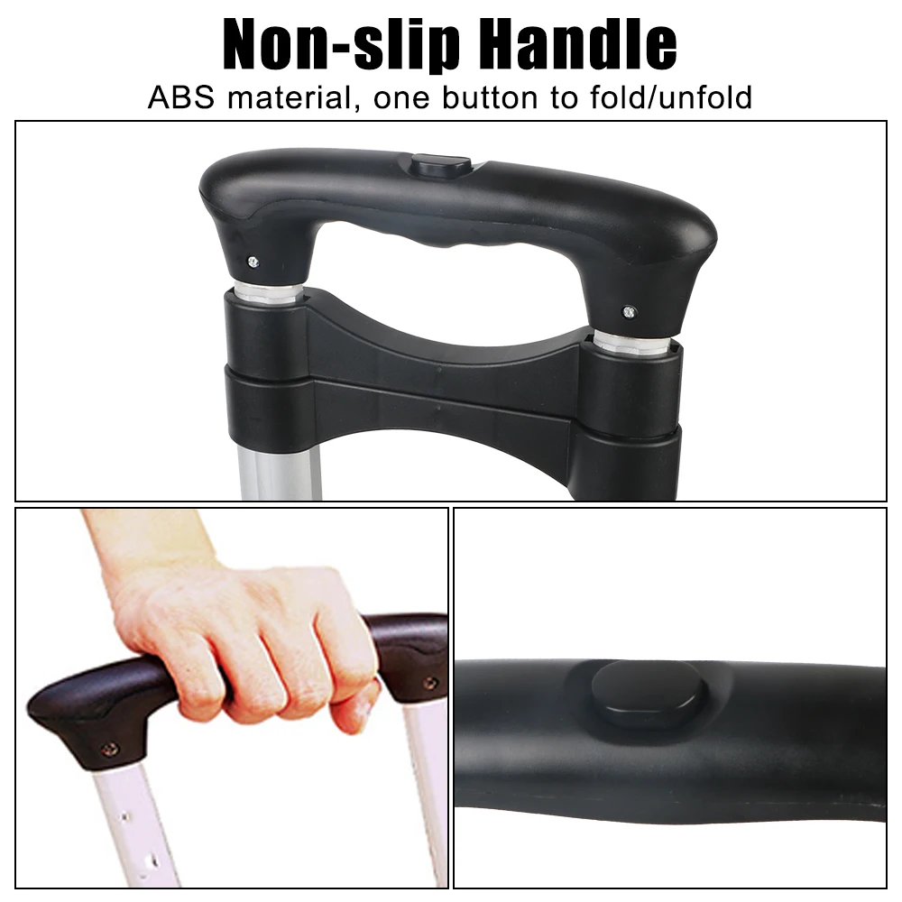Hand Sack Foldable Barrow Folding Luggage Cart For Home Travel Shopping Two-wheel Trolley Portable Heavy Duty