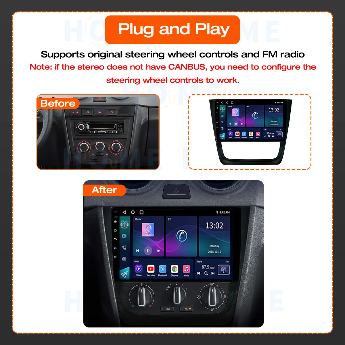 ٰ VW Gol 2009 - 2016  ׷ ī÷, ڵ  Ƽ̵ DVD ÷̾, Autoradi IPS HD ġ ũ, 4GLTE
