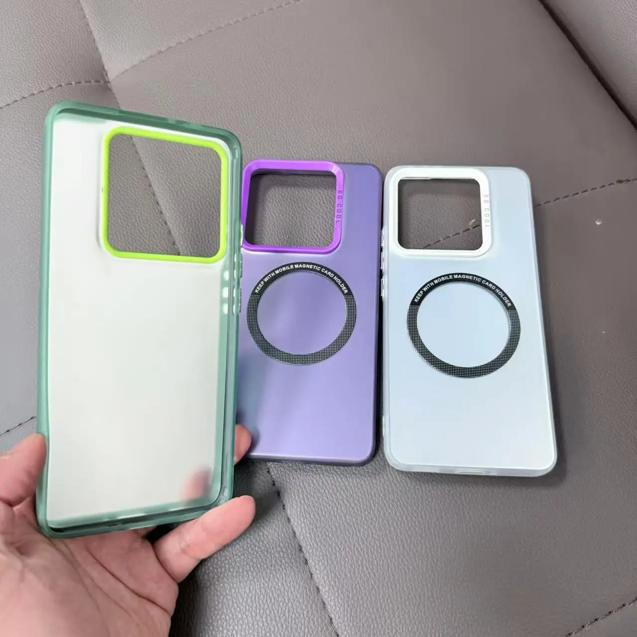 MagSafe-Compatible Laser Engraved Hard Case with Wireless Charging Support