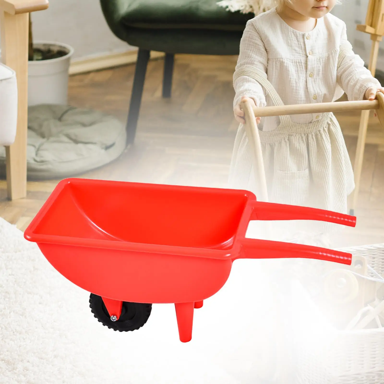 Sand Wheelbarrow Toy Outdoor Beach Toy Outdoor Toy Kids Play Sand Role Play Gardening Toy Wheelbarrow for Ages 2 Years Old up