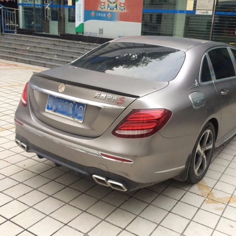 

Спойлер из АБС-пластика для заднего крыла автомобиля, блеск, черный, неокрашенный, белый для Benz W213, E300, E320, E260, E63, спойлер 2015-2017