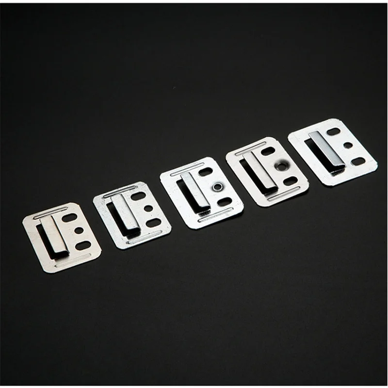 50pcs Buckle Hasp Plate Fixing Piece Latches Locks Wall Panel Panel Buckle Clamp Fastener Clip Furniture Fitting Connector connector adapter,furniture hardware,toggle latches,jewelry box hasps,decorative latches,buckle clamp