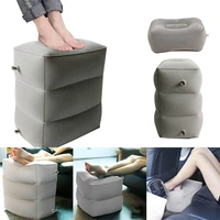 Inflatable Travel Foot Rest Pillow Airplane Train Car Foot Rest Cushion Inflatable Body Pillow Cushion With Storage Bag 1