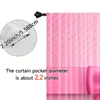 2pcs, spring summer Curtains Pink bow tie Art Digital Print Drapes Durable 100% Polyester Fabric Festive Perfect for 5