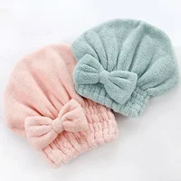 Bamboo Hair Towel Wrap,Microfiber Hair Drying Shower Turban with Bowknot,Absorbent Quick Dry Hair Towels for Women Anti Frizz 6