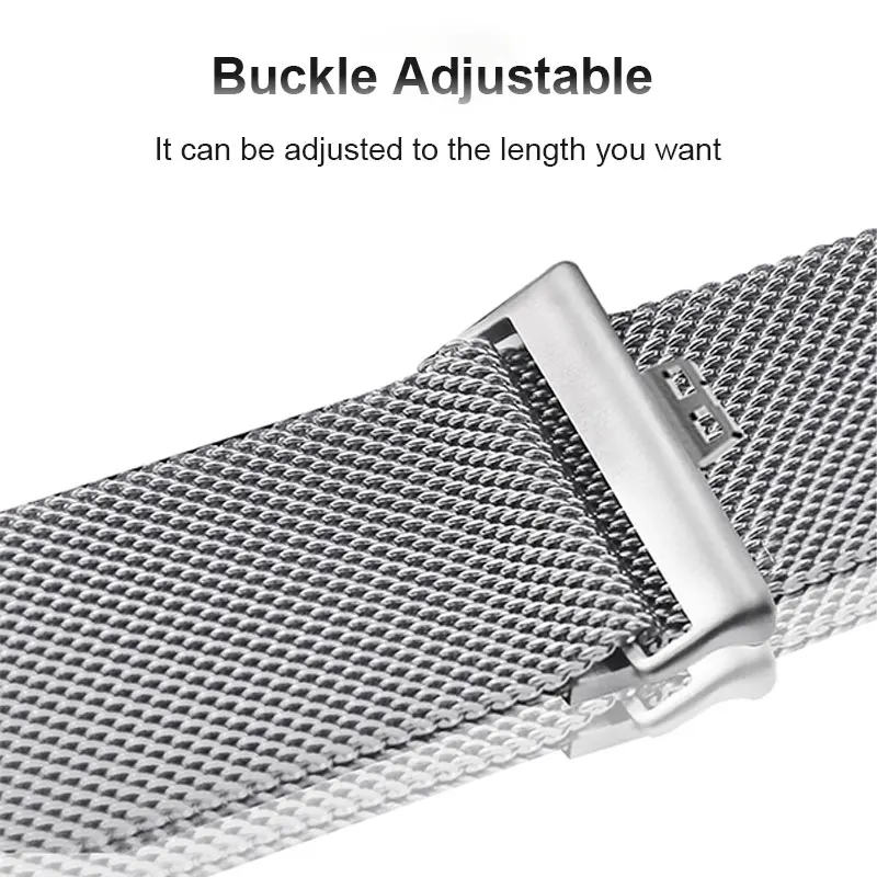 Milanese Loop Metal Band with Integrated Case and TPU Screen Protector