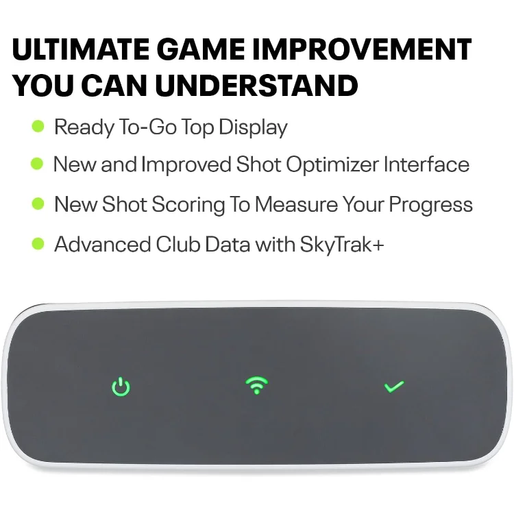 Launch Monitor & Golf Simulator Protective Shield - Tour-Level Swing Analysis with Dual Doppler Radar, Enhanced Camera, 5