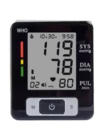 Electronic Blood Pressure Monitor Wrist Cuff Tonometer Digital Sphygmomanometer Electronic Bp Monitors Blood Meter for Home Use 1