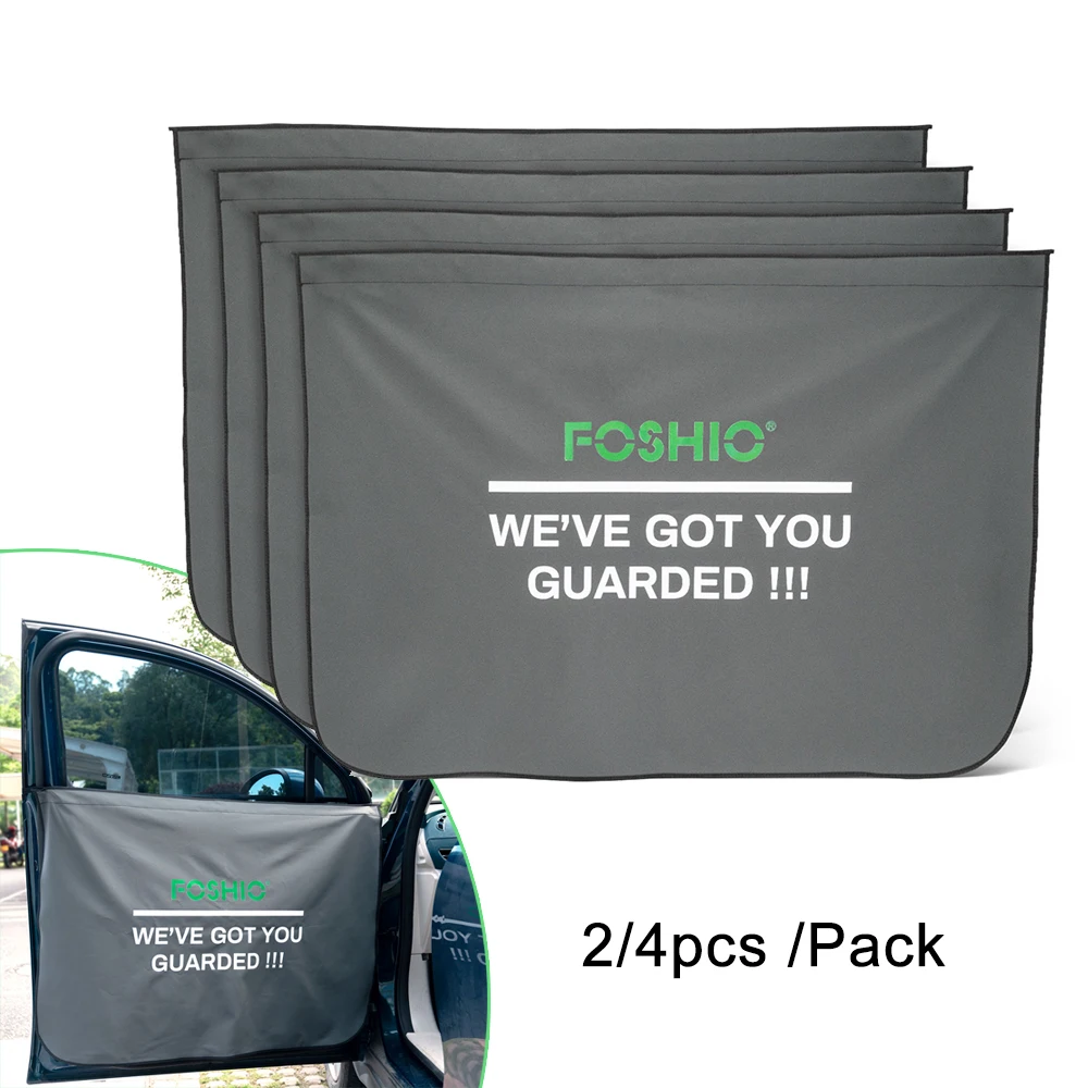 FOSHIO 2/4pcs Edge Car Door Cover Waterproof Guard Tools Side