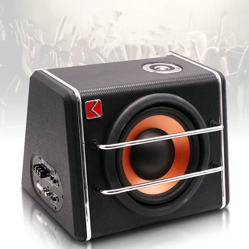 Trapezoidal active super heavy car audio modification with trunk