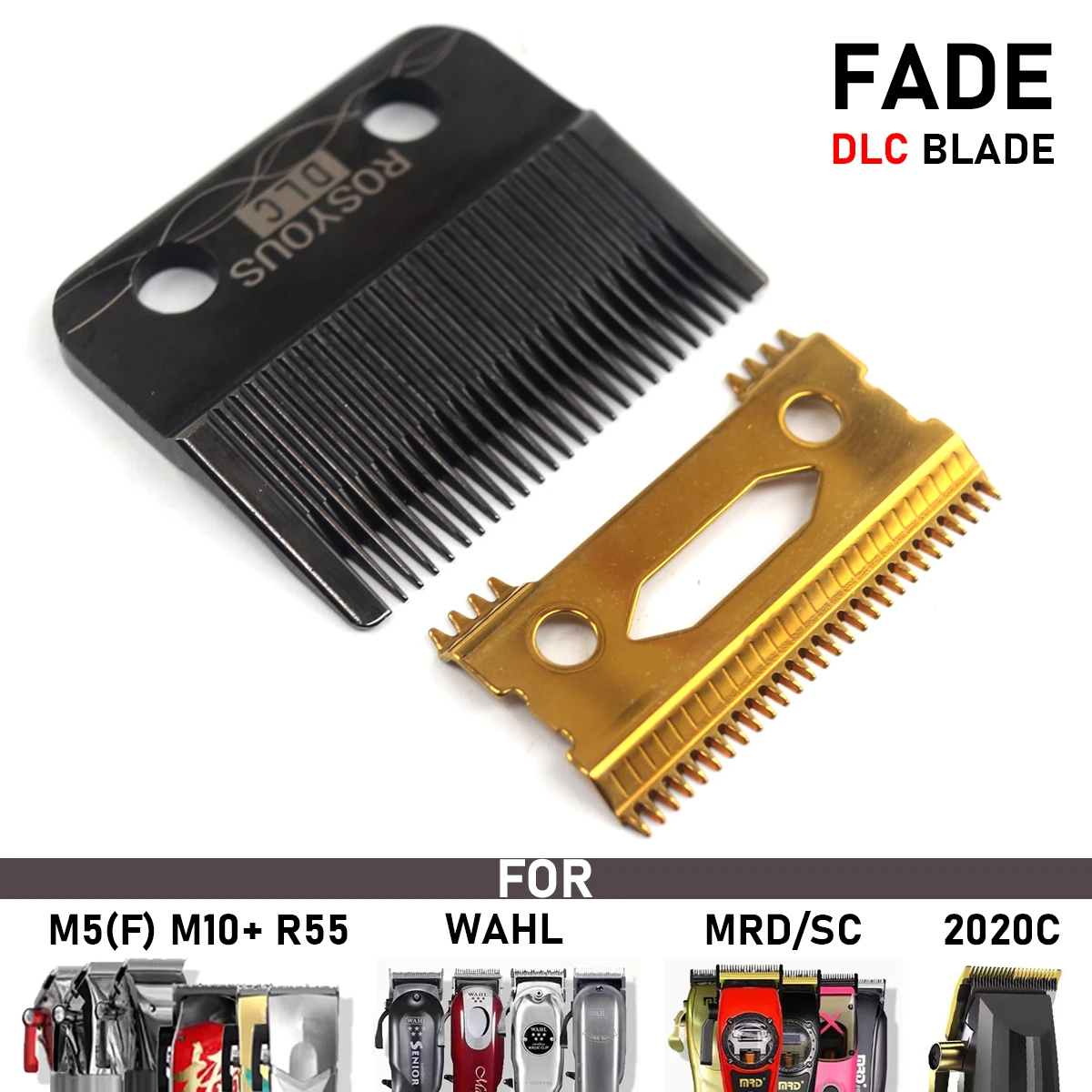 Replacement DLC Professional Hair Clipper Accessories Blade Ultra Thin Blade Trimmer for Madeshow/WAHL/MRD/Gamma/SC/JRLKM-90-4 hair trimmer hair clipper