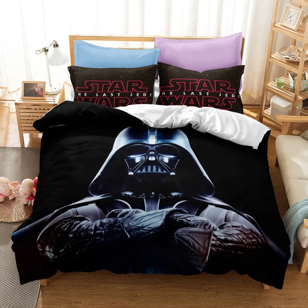 Juego de ropa de cama de Star Wars, juego de funda nórdica, edredón de lino, individual, regalo de moda, del hogar - AliExpress