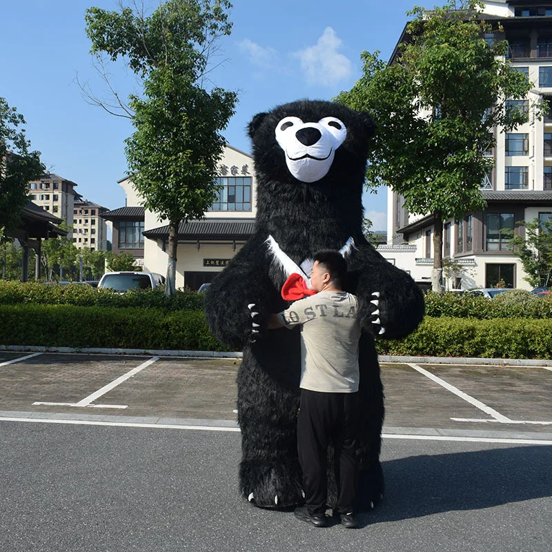 thumbnail image 1 of Disfraz inflable de mascota oso polar para cosplay, 2 m/2,6 m/3 m, muñeco de peluche gigante, panda para cosplay, 1 of 5