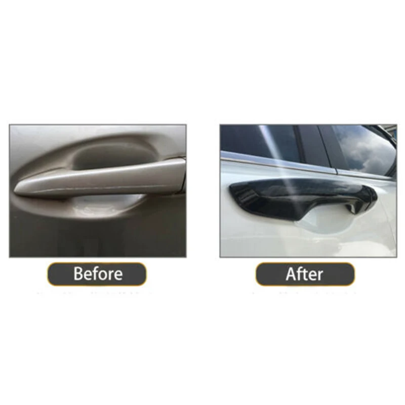 

4Pcs Car Side Door Handle Frame Cover Trim for Honda Civic 2006-2011 Car Styling Carbon Fiber