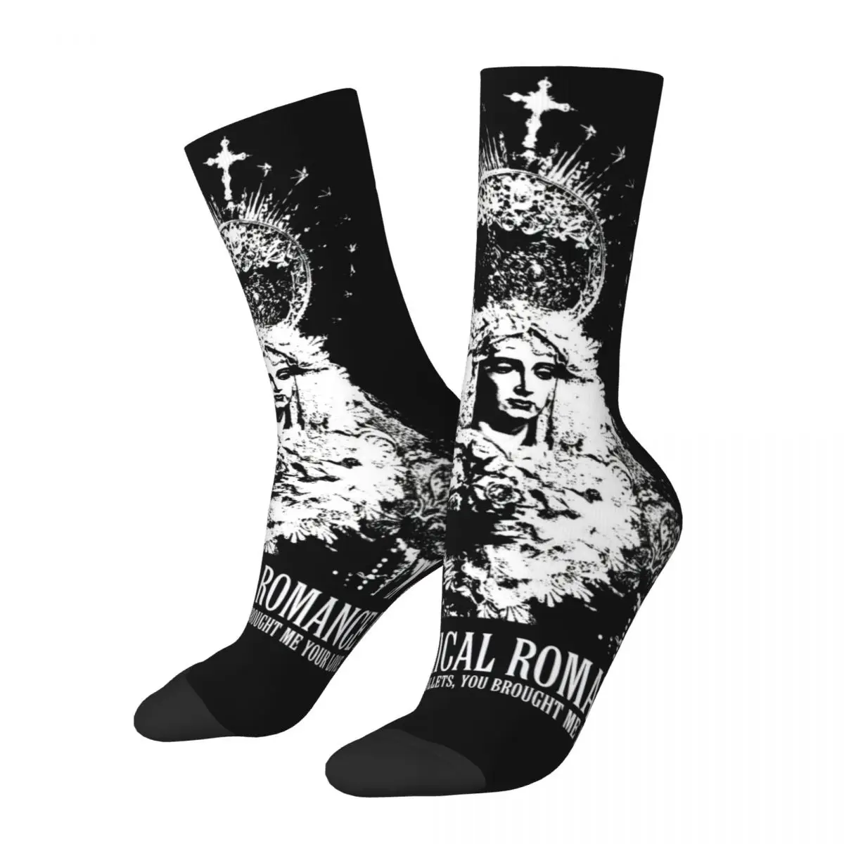 

New Men's Socks Novelty Mcr Band Punk Rock Sock My Chemical Romance Sport Women's Sock Spring Summer Autumn Winter