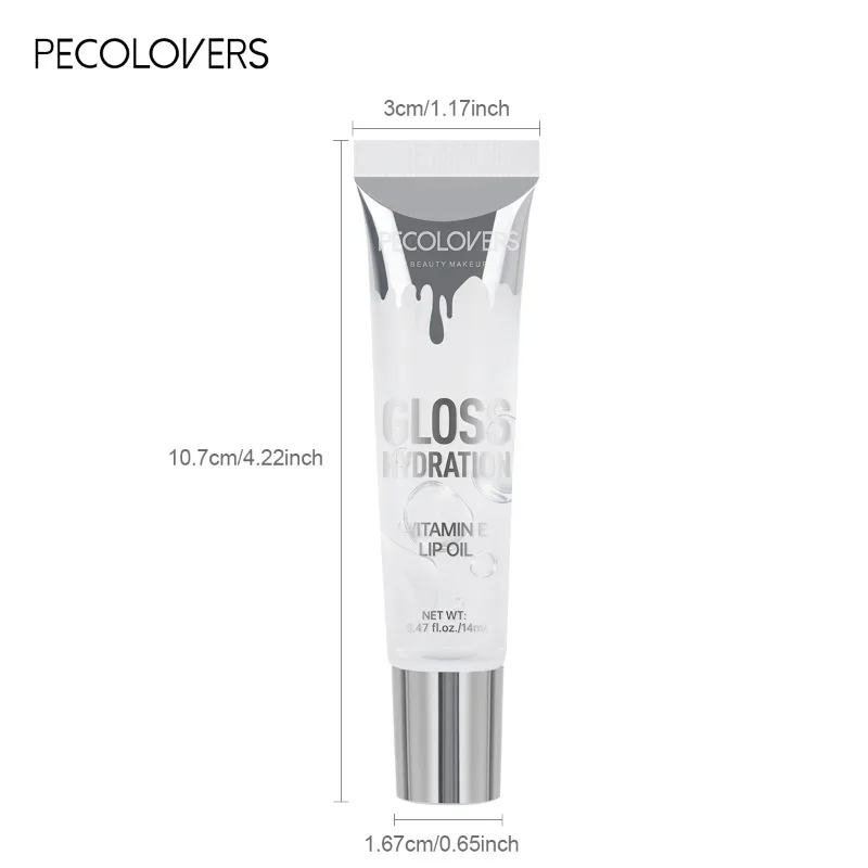 1 PC Shiny Water Lip Oil Lip Gloss Liquid Lipstick Jelly Tube Lip Glaze Moisturizing Shiny Intense Color Lips Beauty Makeup 4