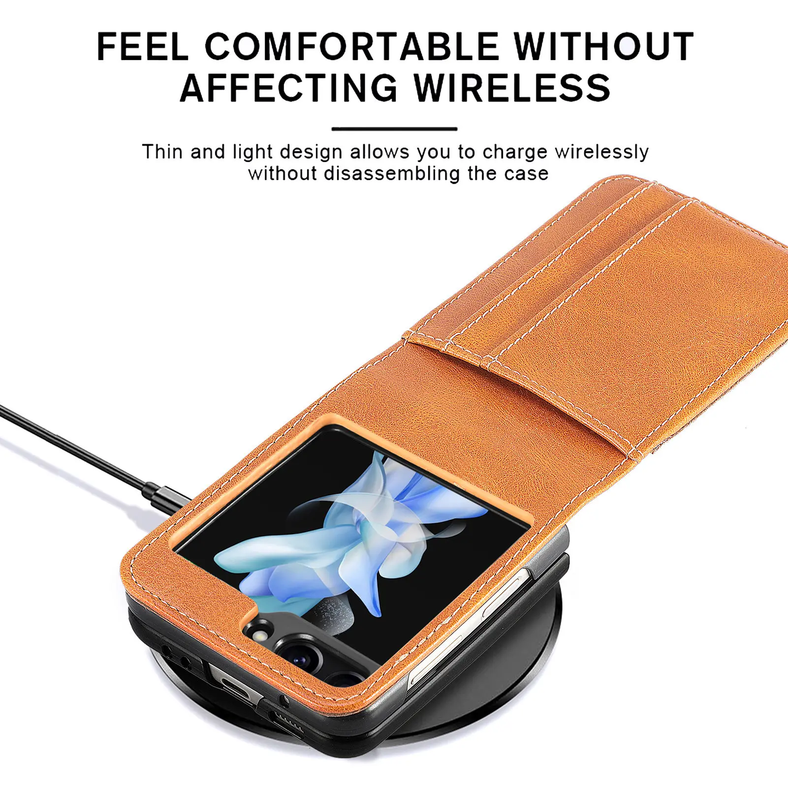 Leather Wallet Case with Card Holder