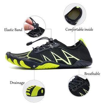 Men Water Shoes Women Beach Barefoot Aqua Shoes Quick Dry Swimming Wading Sports Sneakers Upstream Boating Fishing Surf Sneakers 2