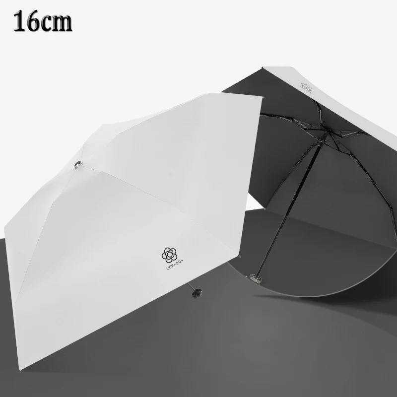 

Fashion Camellia Flower 16cm Small 5 Folding Sun Umbrella Women Portable Anti-UV Sunshade Compact Mini Pocket Parasol Windproof