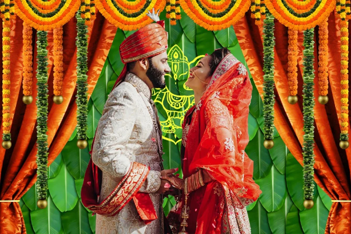 Rideau de toile de fond de mariage traditionnel indien, tissu hindou, fond  de scène pour la photographie, décoration de fête de douche de patients -  AliExpress, image size:1200x800