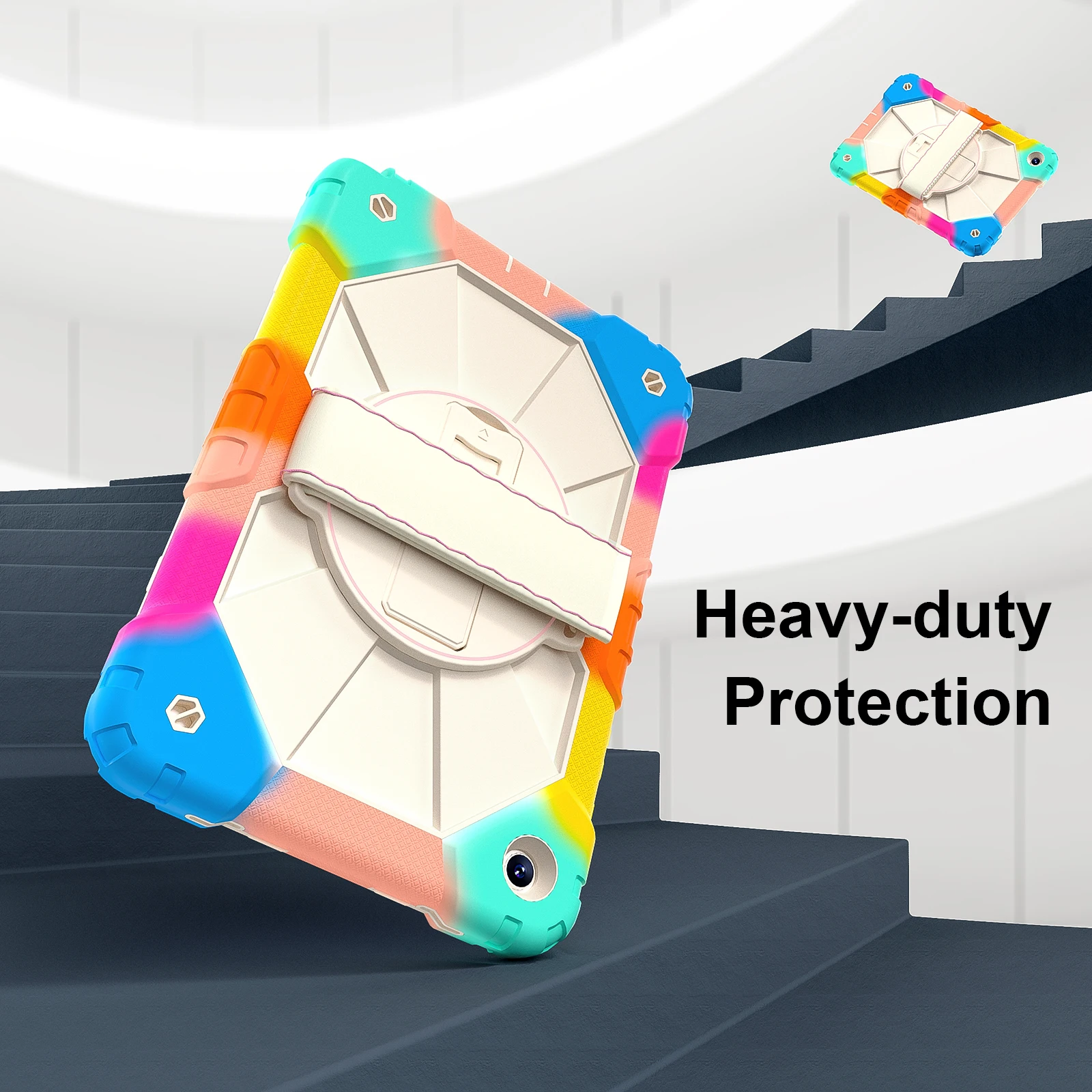 Silicone Armor Protective Case for Kids - Durable Tablet Cover