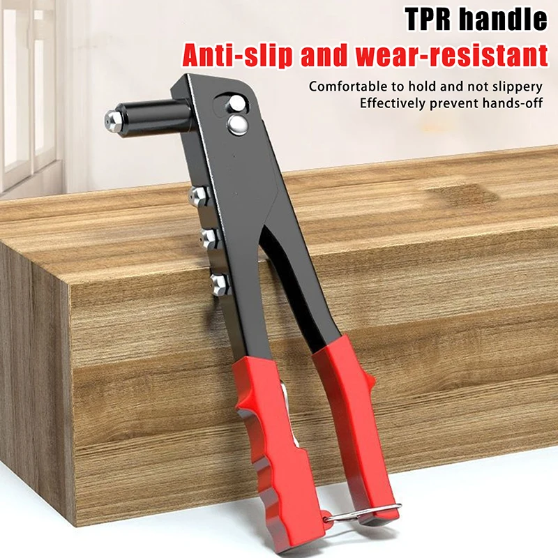 Plastic + Metal Heavy Duty Riveter Set 1Set Pop Rivet Gun And 150Pcs Blind Rivets Assortment Kit Hand Tools Rivet Nut Tool