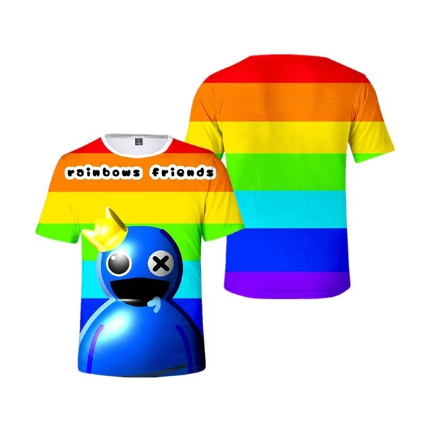 Rainbow Friends characters faces in grid.. Blue Roblox Rainbow Friends  Characters, roblox, video game. Halloween Essential T-Shirt for Sale by  Mycutedesings-1