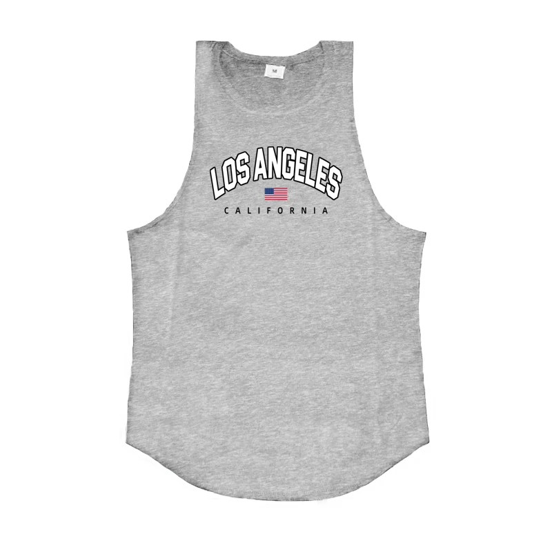 ملابس علوية بدون أكمام لكمال الأجسام للرجال ، قميص...