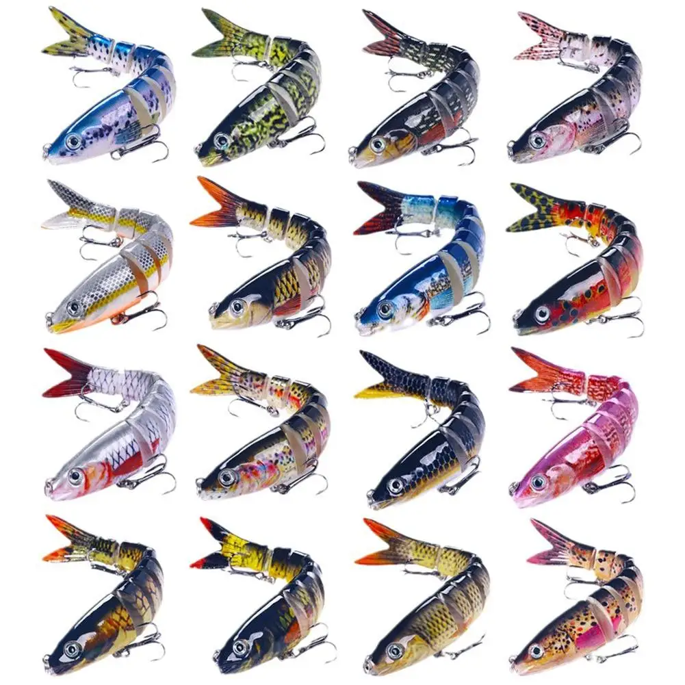 ABS Multi Jointed Swimbait Crankbait Fishing Lure Tackle