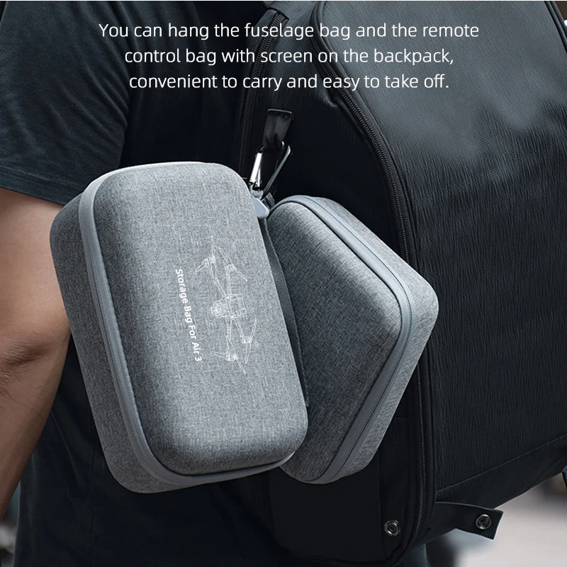 Storage Bag for DJI AIR 3 Remote Controller Body Case Portable Handbag Carrying Box RC 2 RC-N2 Controller Accessories drone accessories drone storage bag drone storage case