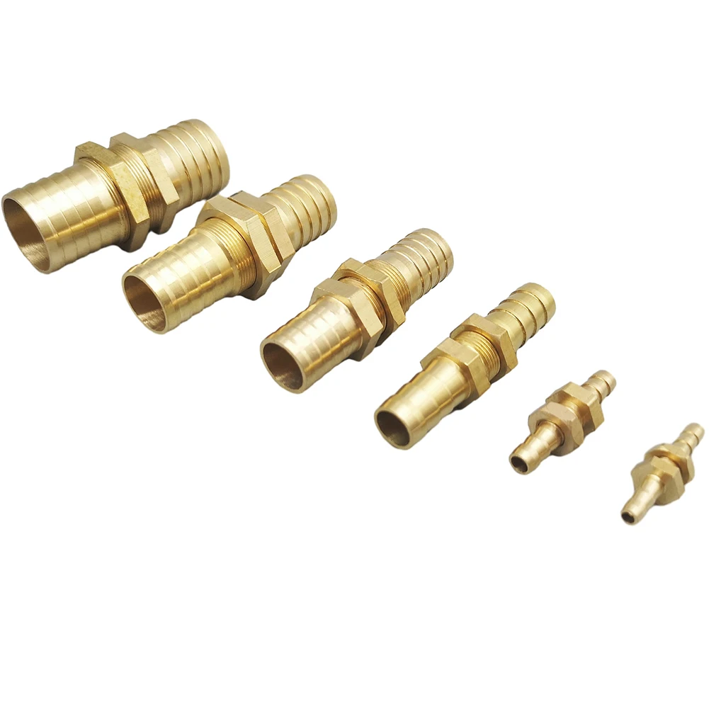 

Brass Hose Barb With Nut Pipe Fitting Coupler Connector Joint Adapter 4-25mm For Pneumatic Hoses Air Hoses Hose Barb Connector