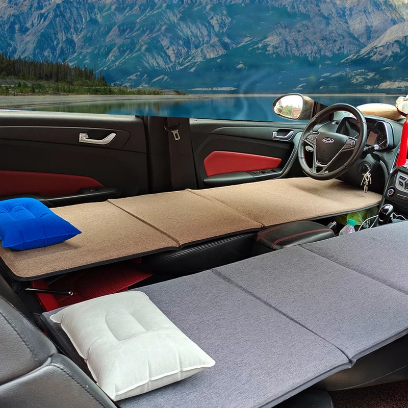 Car Modified Bed Multi-Function Car Sleeping Mattress Co-pilot Sleeping Camping Portable Folding Rear Seat Travel