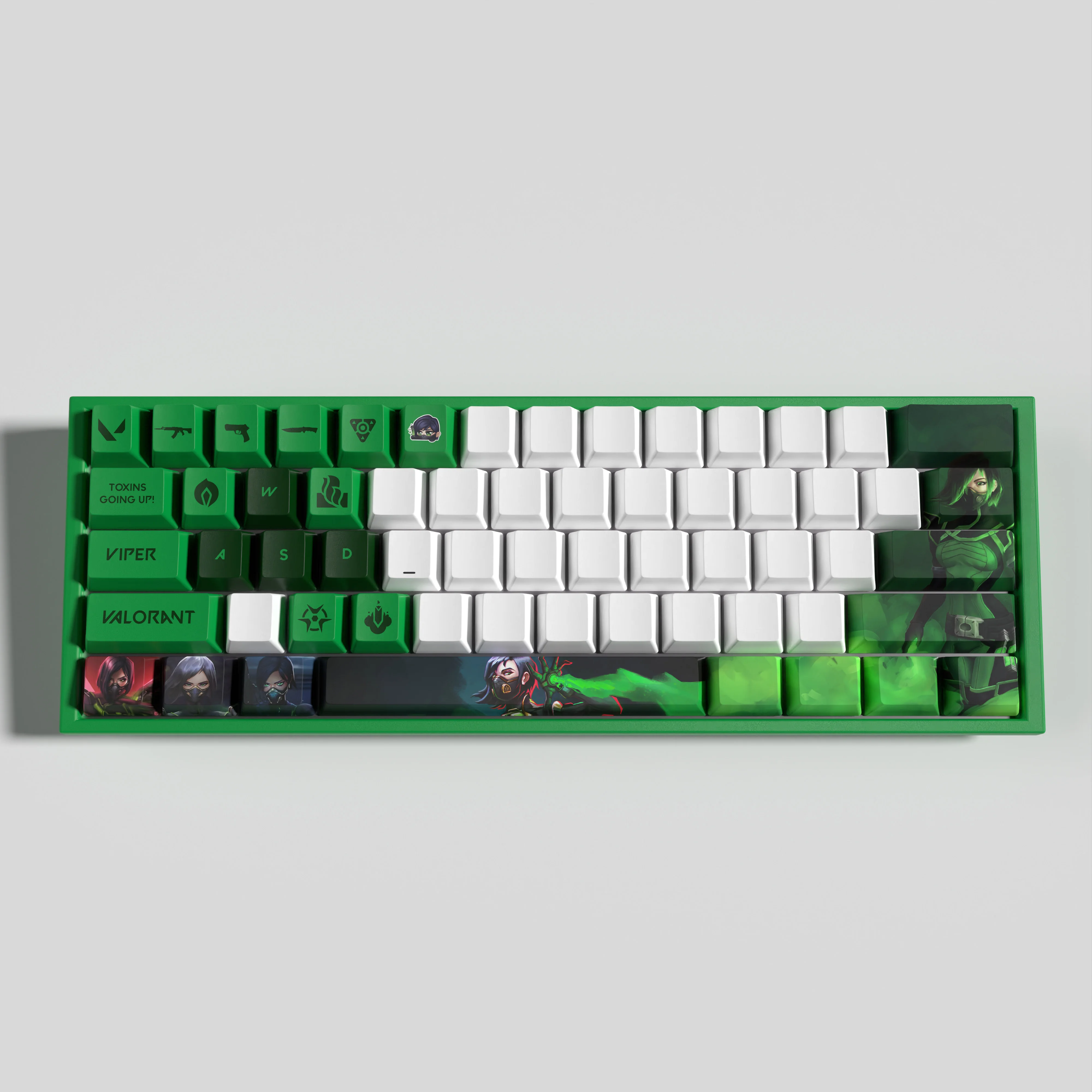 Vlaorant Keycaps Viper 29 Chaves Mini Conjunto Oem Perfil Pbt Corante Sub Keycaps - Imagem 2
