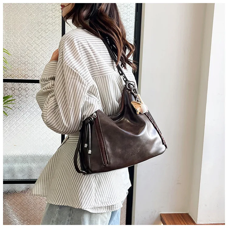 Multifunctional Tee-Use Women's Tote Bag Commuter Oulder Bag Crossbody Bag Faionable Versatile 2026 New Style Bolso Mujer Purse