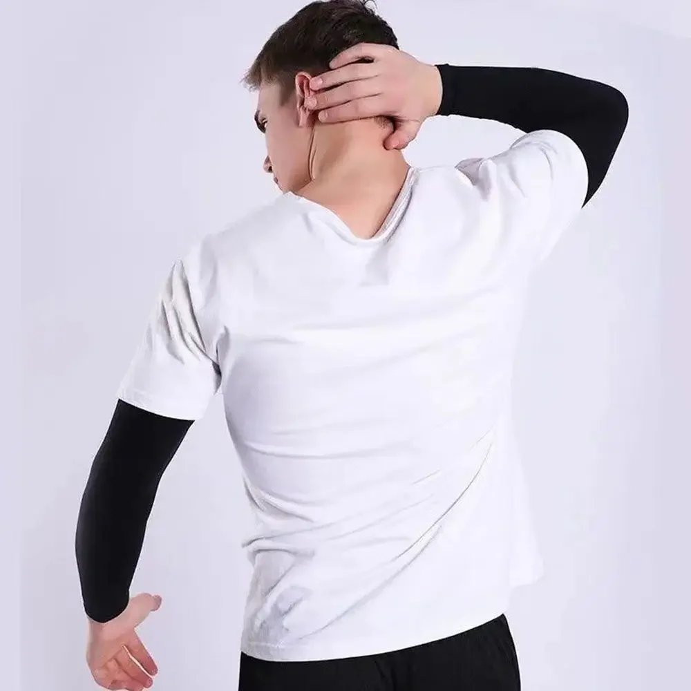 Summer Cycling Cooling Ice Silk Arm Cover Anti-UV Arm Sleeves Running Outdoor Sport Sun Protection Woman Men Fingerless Gloves sun protection arm sleeves arm sleeves cooling arm sleeves