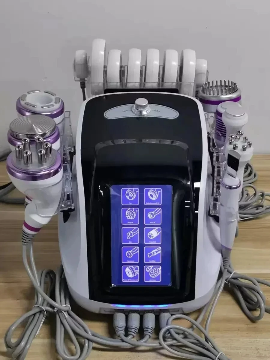 Newest Technology 10 in 1 Ultrasonic 30K Cavitation RF Slimming Vacuum RF Hot & Cold Hammer Slimming Beauty Machine 6