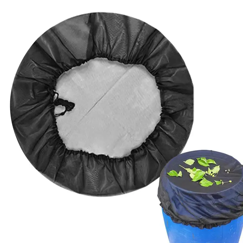 60/90/100CM Mesh Cover Netting for Rain Barrels Water Collection Buckets Cover Water Tank Protection Garden Supplies rain barrel cover
