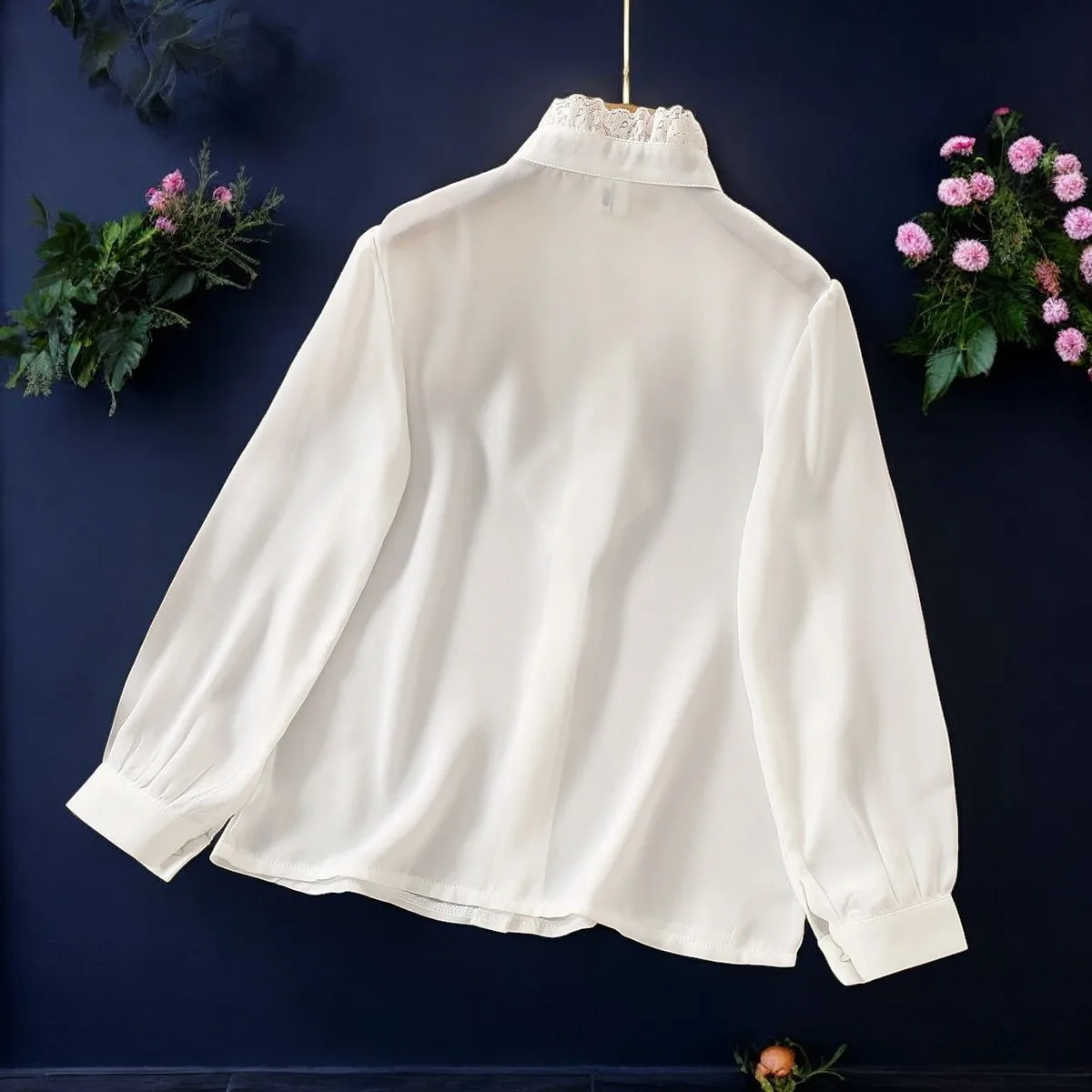 Teenagers Girls Chiffon Longsleeve Shirts Spring 6 8 9 10 12 13 14 Y