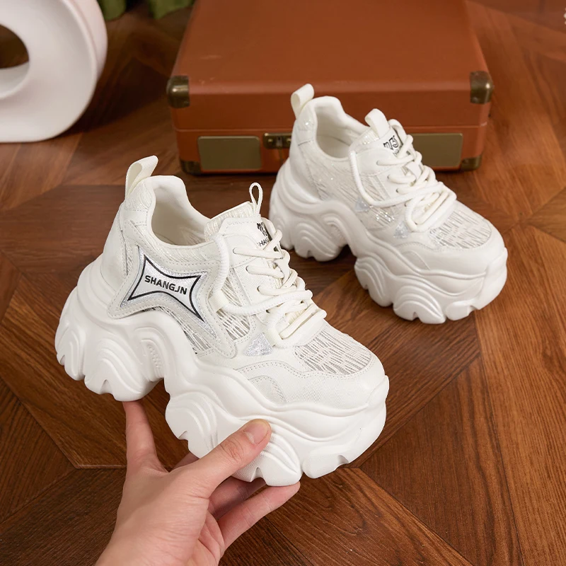 AUTUSPIN 10 سنتيمتر الوردي سميكة سوليد أحذية للصيف...