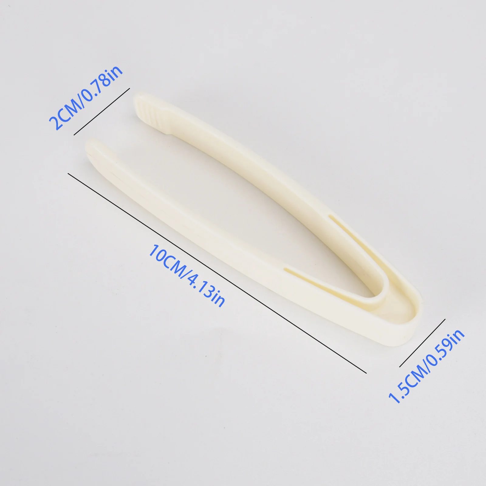 Straight-Head Plastic Tweezers Cosmetic Tweezers First-Aid Kit Tweezers Medical Tools Tweezers Wholesale Large White Clip 6