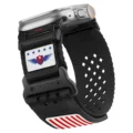 Black red woven