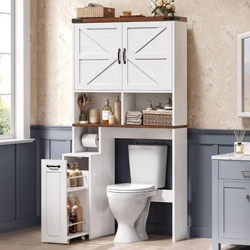 Farmhouse Toilet Storage Cabinet 1