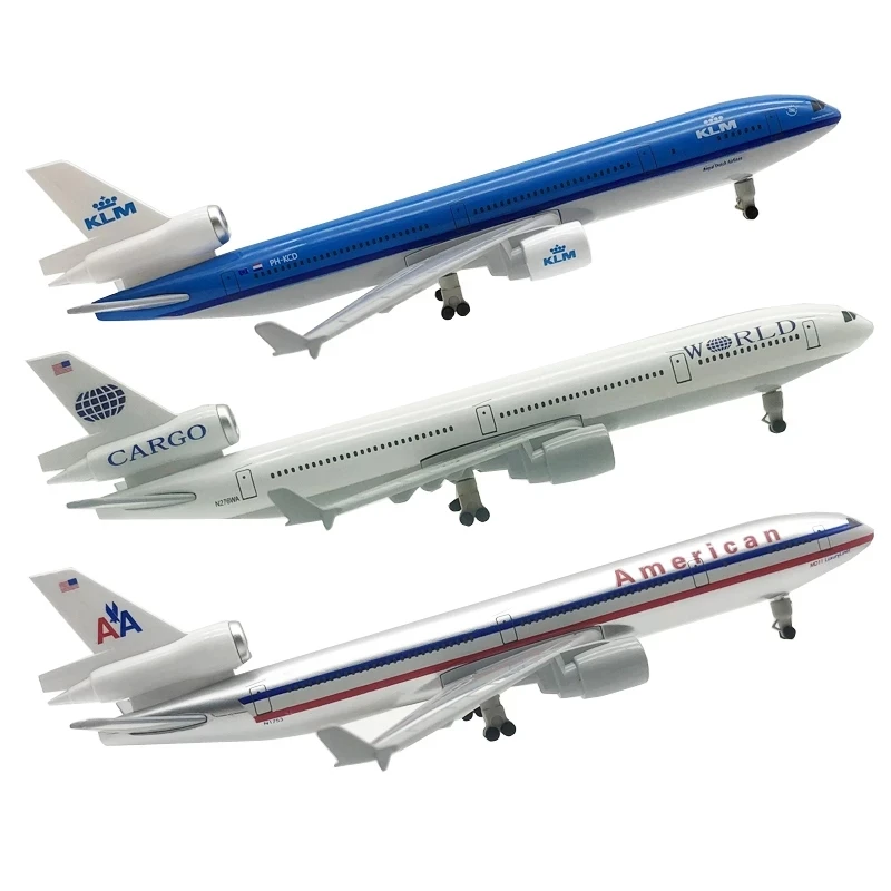 Airplane MD-11 Alloy Aircraft Plane Toy 20CM Diecast MD11 Series