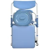 Custom Height Adjustable adults Commode Chair for disabled With bedpan 5