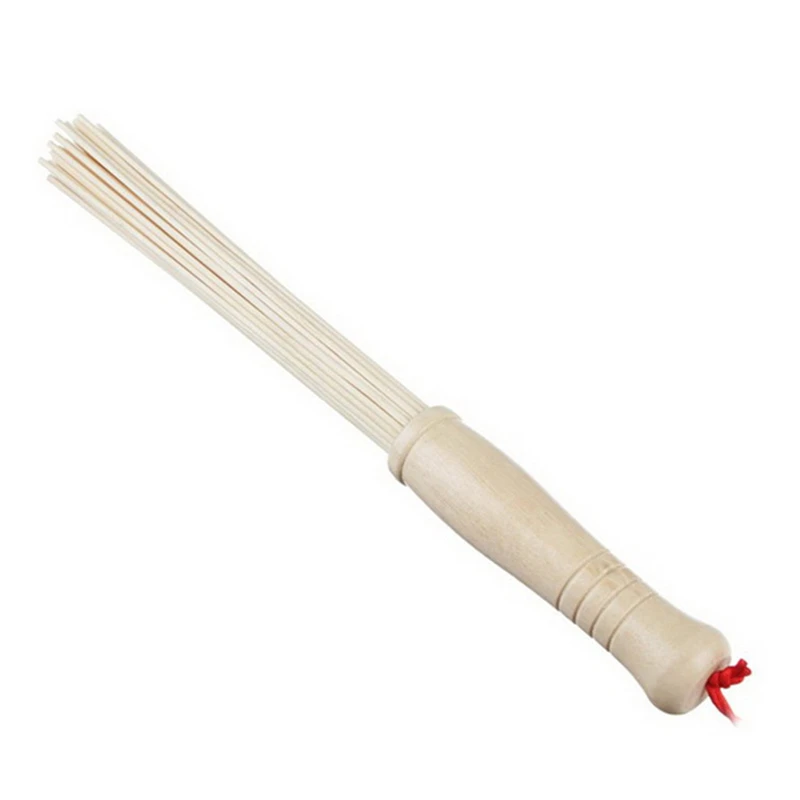 2 PCs 40 cm Bamboo Broom for Sauna and Bath Massage Bamboo Accessories 3