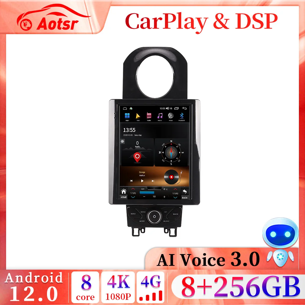 Android 12.0 Carplay Autoradio Per Mclaren Gt Lettore Video Multimediale Universale 2Din Navigazione Gps Wifi Player Unità Principale