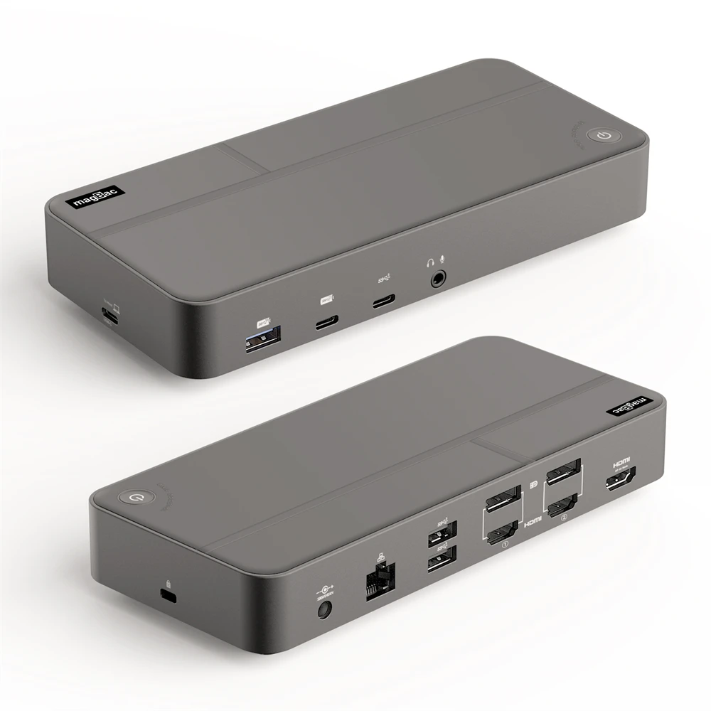 Docking Station Displaylink Usb C Hdmi 4K Triple Monitor Dock Per Macbook Lenovo Thunderbolt 4/3 Qualsiasi Porta Usb A/C Windows Laptop