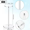 Clear Acrylic Hat Stand and Wig Holder Rack with Pedestal and Round Base Tabletop Organizer Storage Rack Baseball Showcase 5